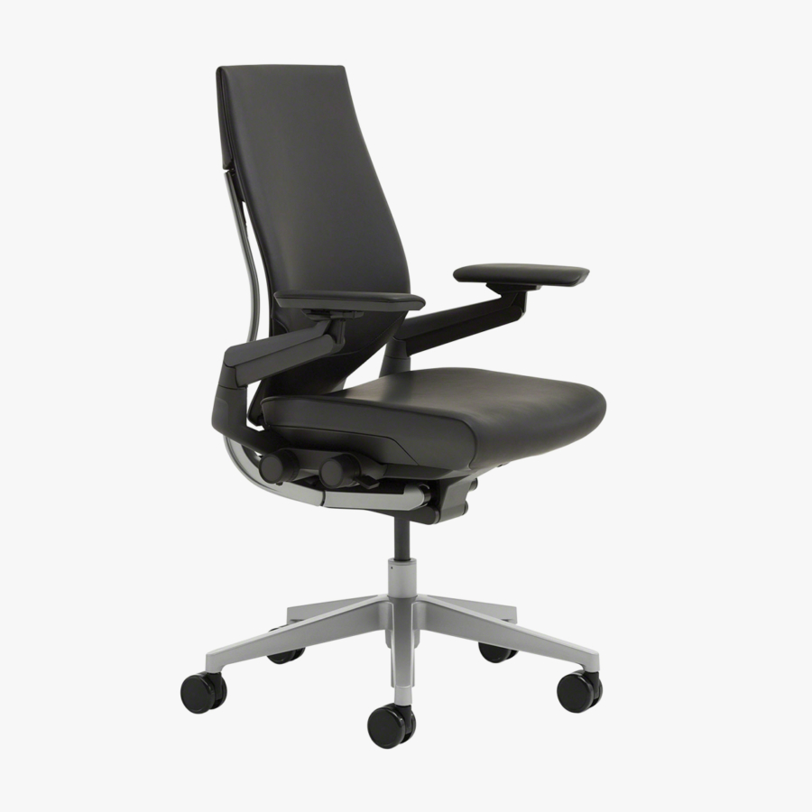 Steelcase Gesture Wrapped Back Leather Office Chair Hunts Office