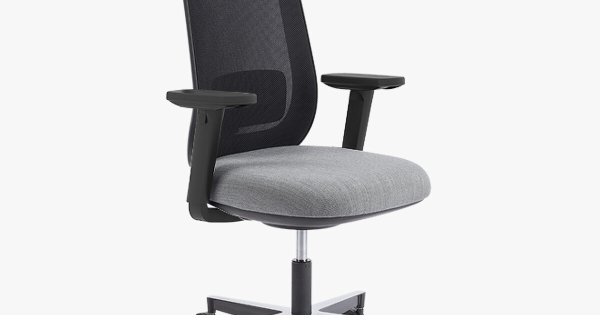 Task chair with on sale adjustable arms