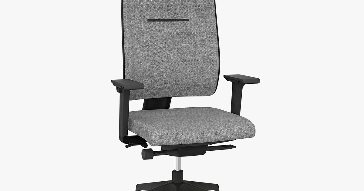 Toleo Mesh Back Black Office Chair from Posturite