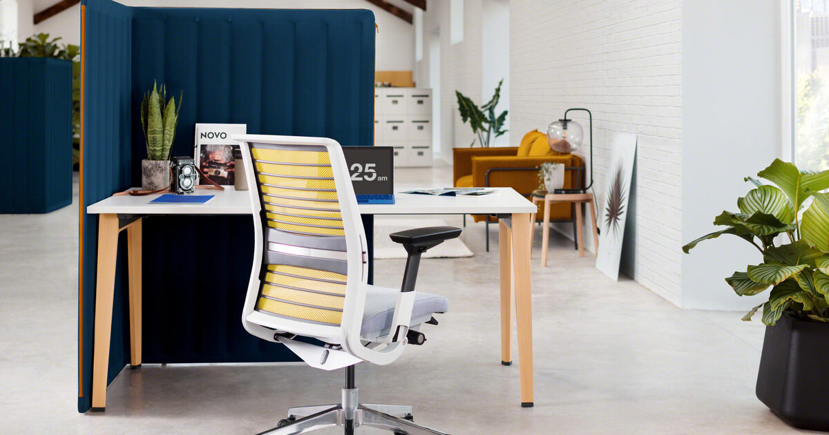 Shop Steelcase Think Drafting Stools with 3D Knit Back
