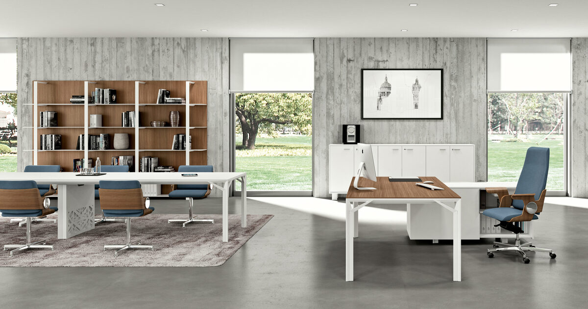 Contemporary office desk X10 - Quadrifoglio