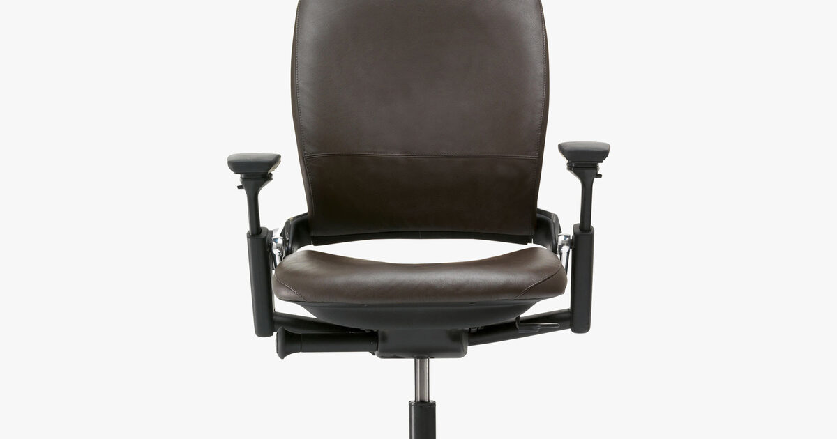 Steelcase leap chair discount leather