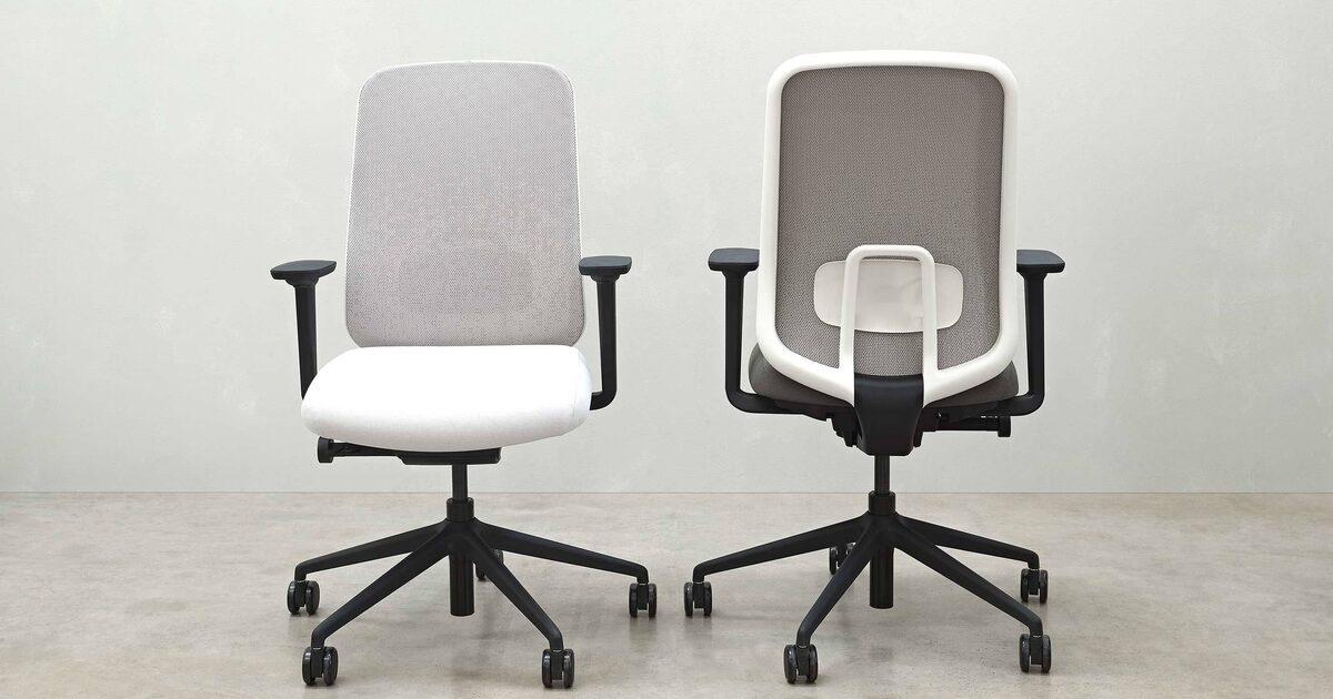 Boss white store office chair