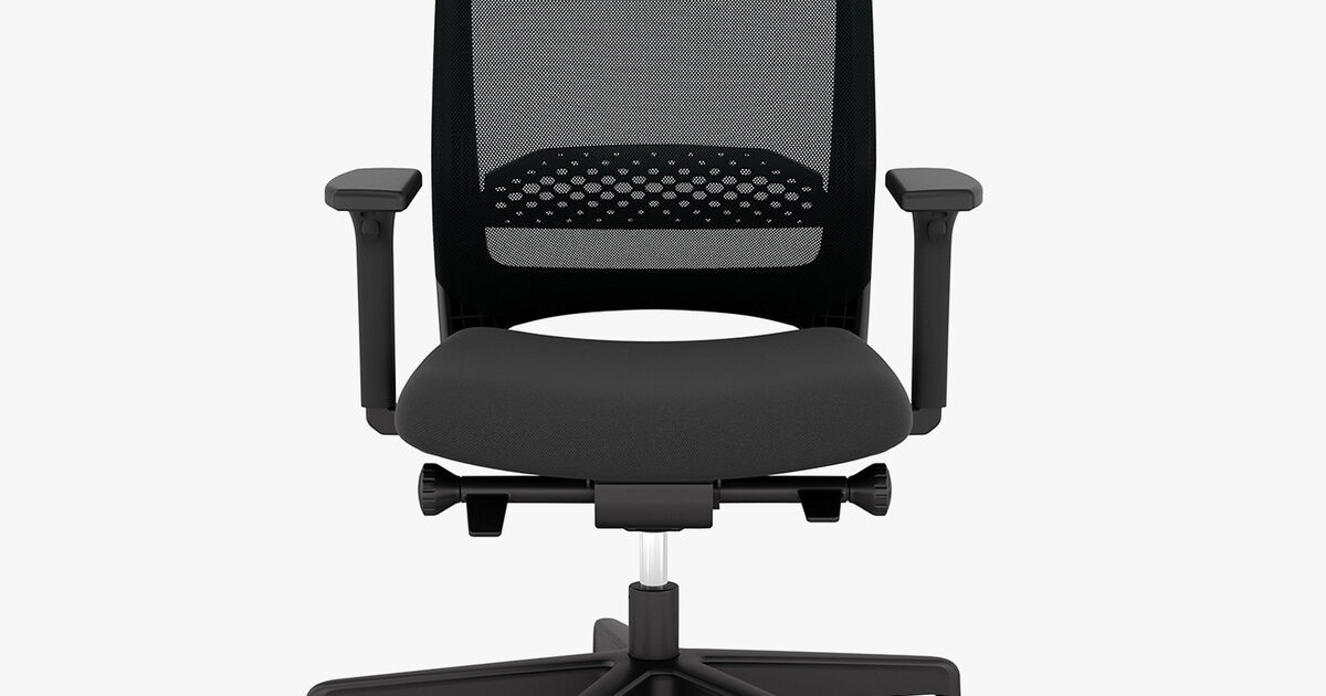 All black deals desk chair