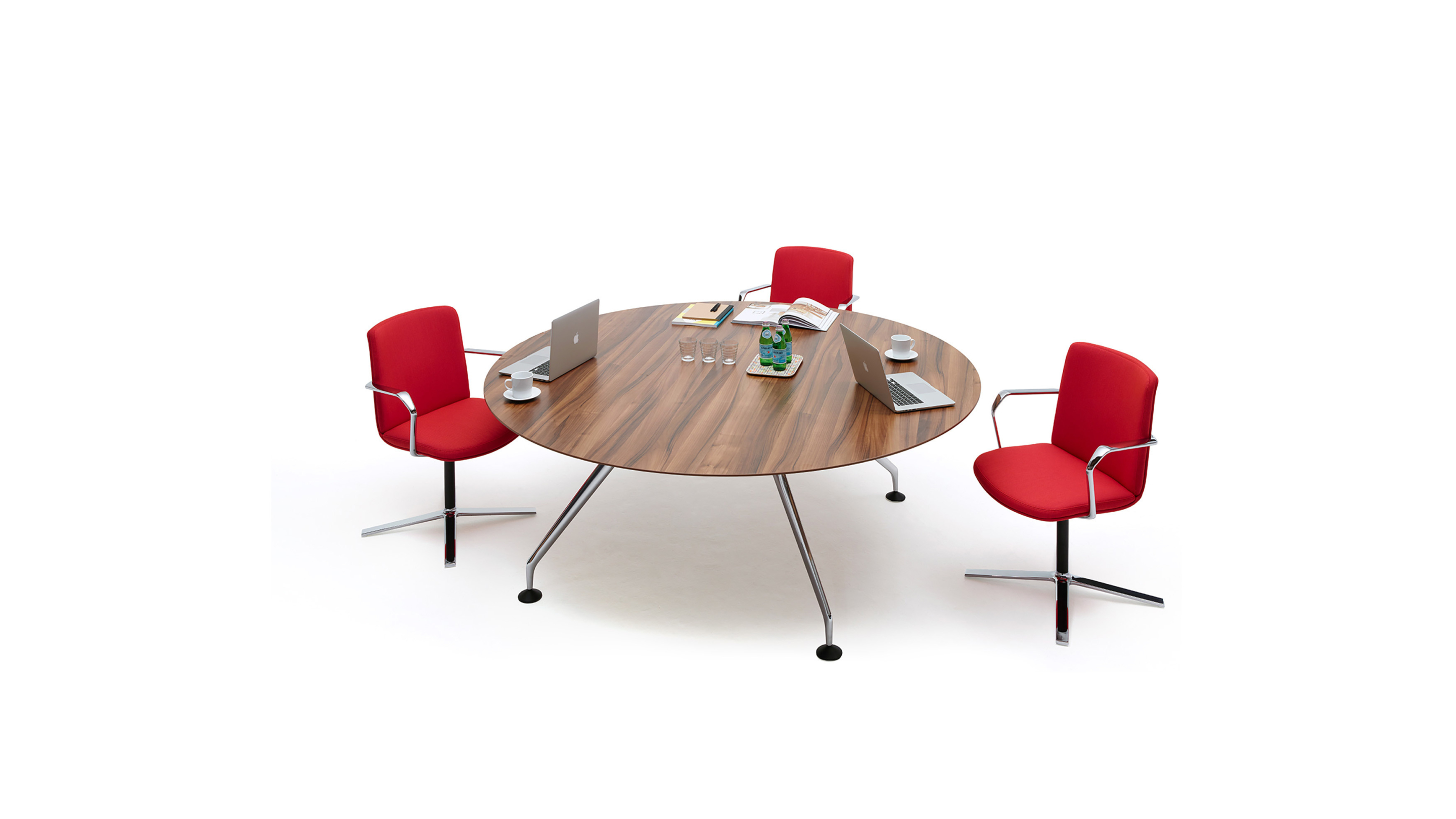 Orangebox Lano Round Meeting Table | Hunts Office