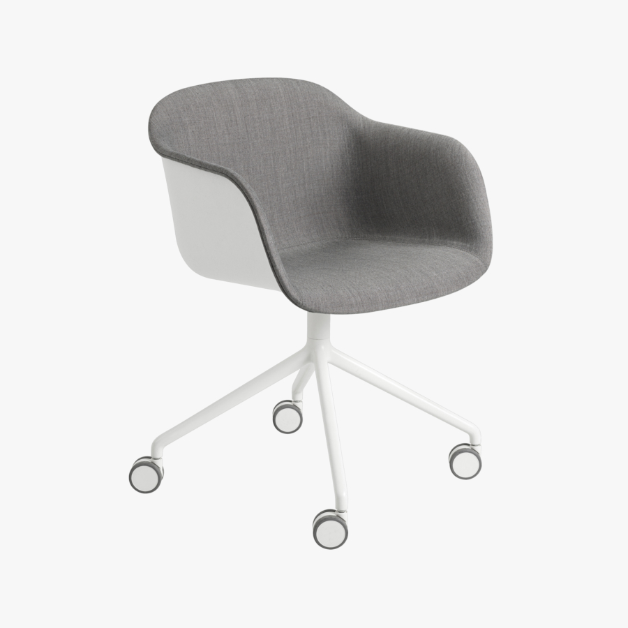 Muuto Fiber Armchair | With Castors | Hunts Office