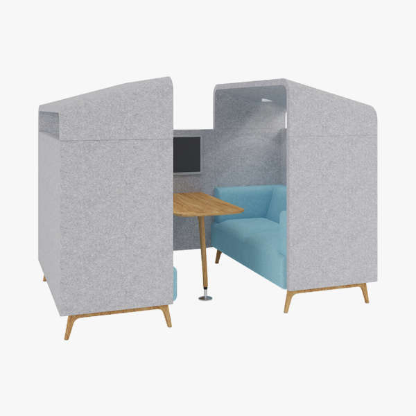 Connection Tryst Low Back Two Seater Console Unit | Hunts Office